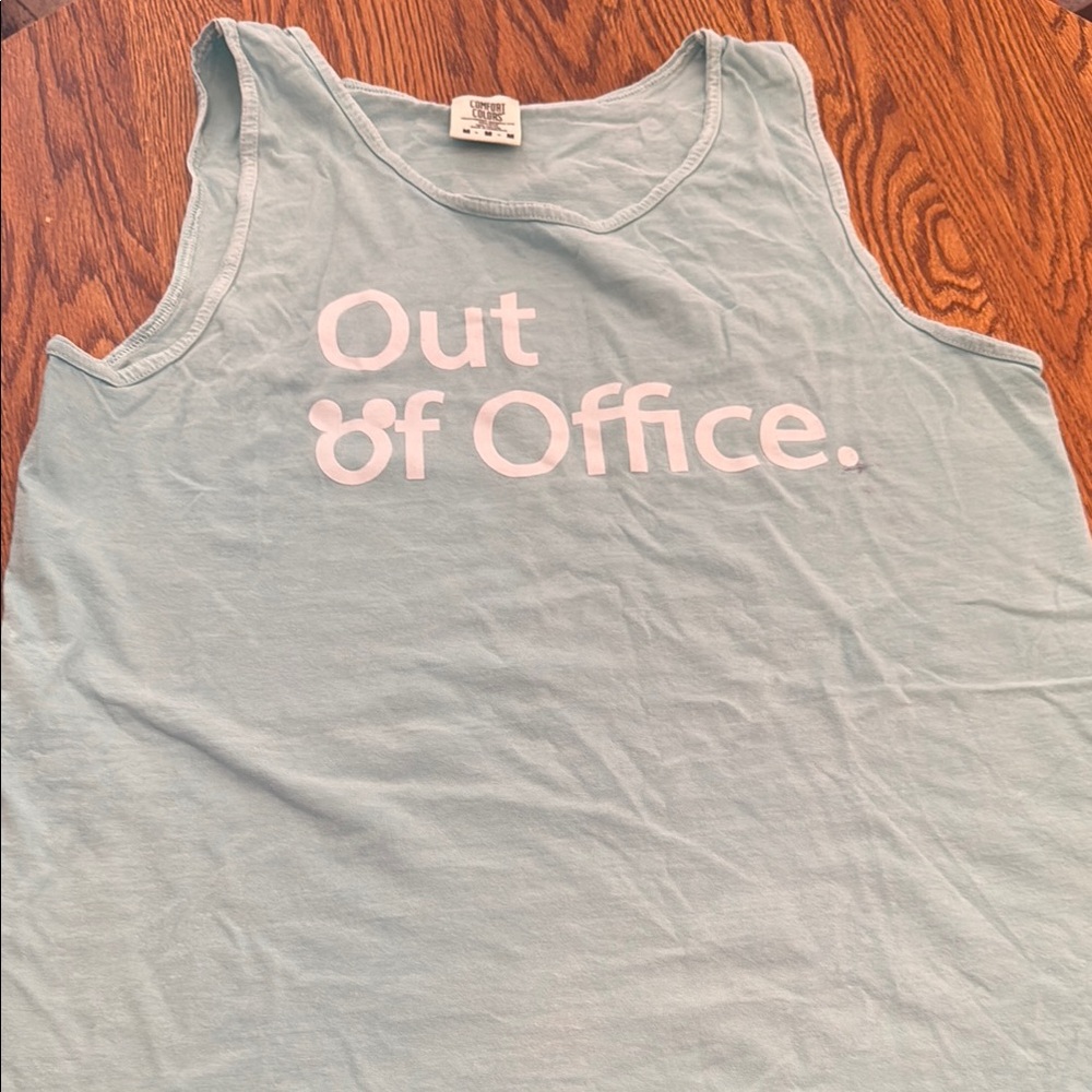 Out of Office Tank Top - Light Blue